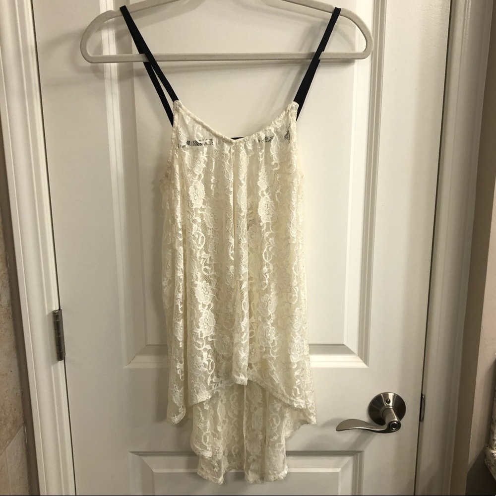 Mimi Chica High Low Lace Top
